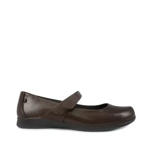Ballerinas Nicolette velcro cafe para Mujer