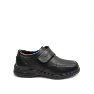 Zapatos escolares Luka velcro negro para Niños