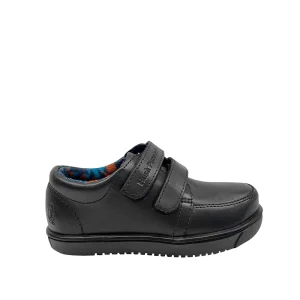 Zapatos escolares Edo velcro negro para Niños
