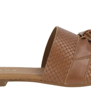 Palas de piel trenzada con nudo y lazo