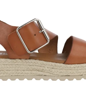 Sandalias de piel con piso de esparto Tiziana