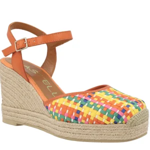 Alpargatas Casteller con pala trenzada multicolor