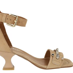 Sandalias Versalles en ante beige para mujer