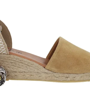 Alpargatas de serraje con cintas estampadas