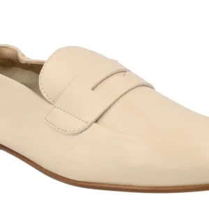 Mocasines planos de piel con antifaz para mujer