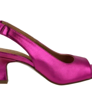 Sandalias metalizadas de tacón bajo Waterloo