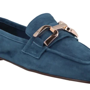 Mocasines de ante con adorno metálico para mujer Frida