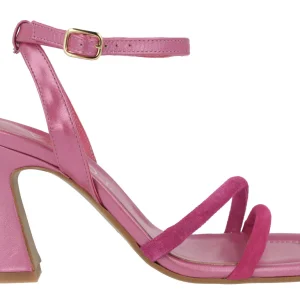 Sandalias Kate con tacón alto y pulsera al tobillo