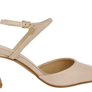 Zapatos de piel corte salón con pulsera al tobillo Lonel