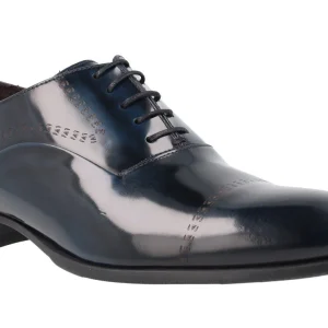 Zapatos oxford para hombre en piel antick con dibujos grabados