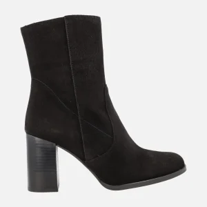 Botines de ante para mujer con tacón alto