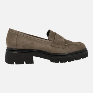 Mocasines en serraje con adorno de antifaz