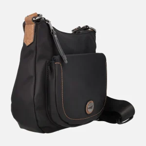 Bolsos bandolera en tejido nylon con maxi bolsillo delantero