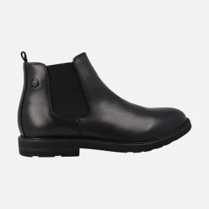 Botines chelsea para hombre en piel negra Aeroplane