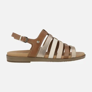 Sandalias con tiras de piel combinadas Formentera W8Q-0799C1