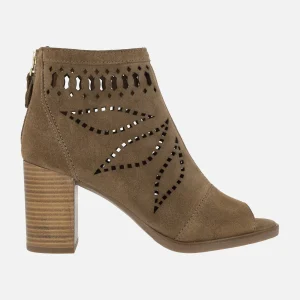 Botines abiertos de puntera con calados Alpe Liset