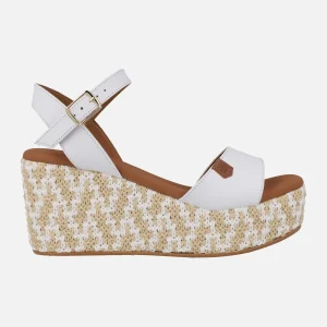 Sandalias con cuña de rafia Akumal Bombay