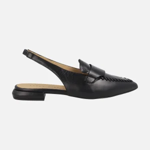 Mocasines destalonados Culla de piel con tira al talón