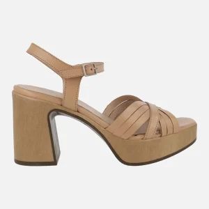 Sandalias Marisol Sand con tacón y plataforma
