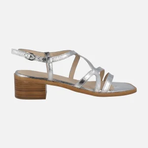 Sandalias Wonders Lily en metalizado plata