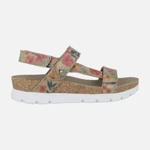 Sandalias de piel estampadas Selma Tropical