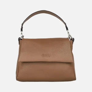 Bolsos de piel con tapa y asas intercambiables