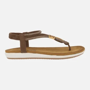 Sandalias con tira tobillera de estilo azteca