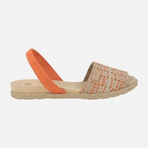 Menorquinas Castell Dora Yute trenzado naranja