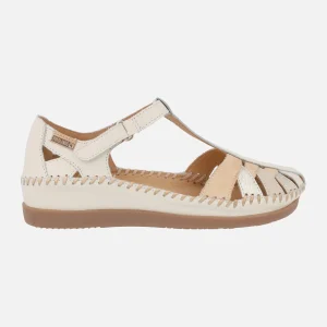 Sandalias semi abiertas en combinado de color Cadaques