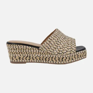 Sandalias de cuña en trenzado multicolor Egremont