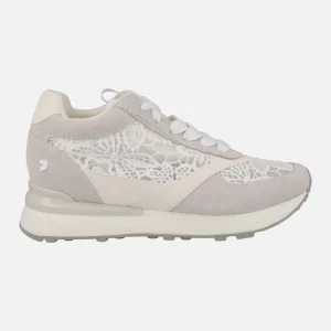 Zapatillas deportivas en encaje blanco con cuña interior Milladore
