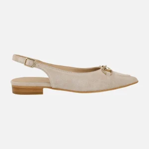 Bailarinas destalonadas Audrey con adorno metálico