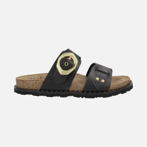 Sandalias planas de piel Bolus 254 con hebilla asimétrica