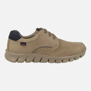 Zapatos deportivos Mazi en nobuck engrasado taupe