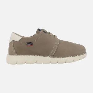 Zapatos de cordones en nobuck taupe Callaghan Flexible