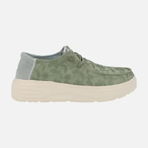 Zapatillas en tejido bordado con cordones elásticos Bloom