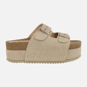 Sandalias estilo bio con plataforma XL y hebillas