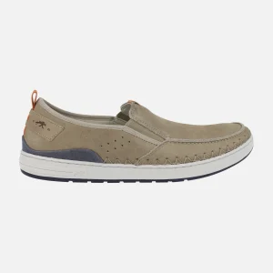 Mocasines Lester para hombre en piel nobuck con elásticos