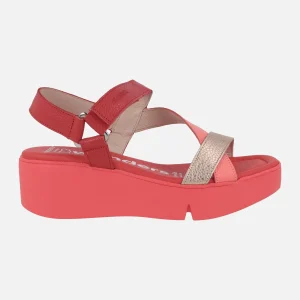 Sandalias Pandora con tiras combinadas y plataforma Extralight