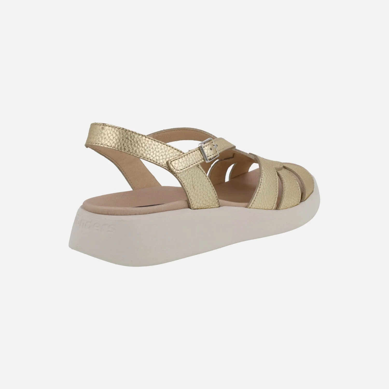 Sandalias de piel PATERNA en color oro - Imagen 5