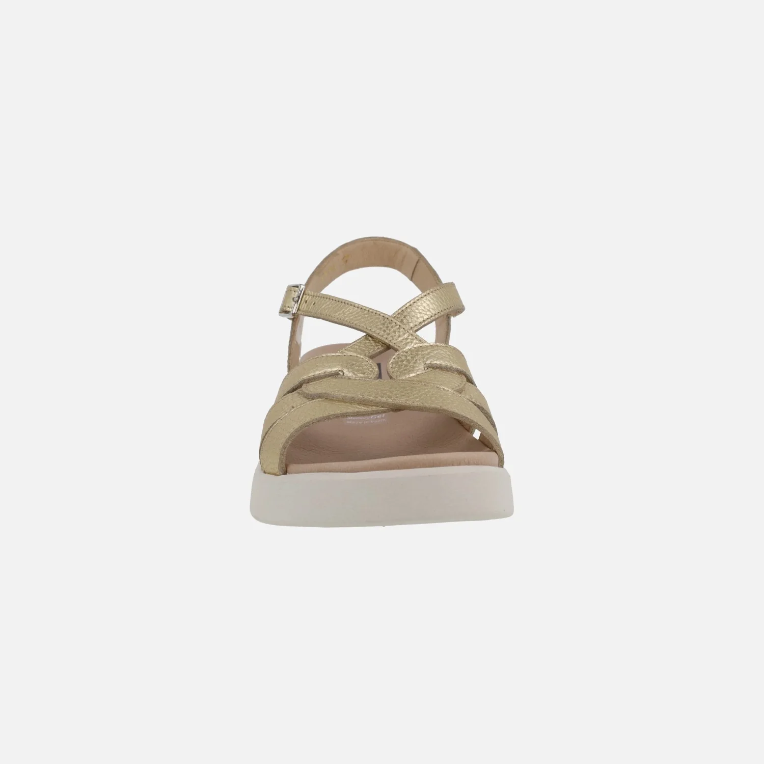 Sandalias de piel PATERNA en color oro - Imagen 6