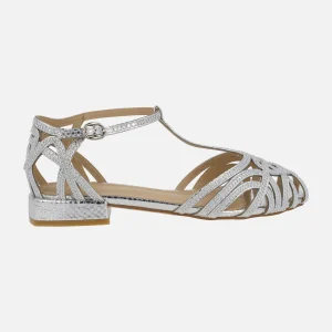 Sandalias cangrejeras con detalles de pedreria