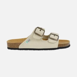 Sandalias para mujer Tropic en algodón orgánico con piso BIO