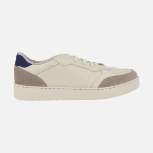 Zapatillas deportivas para hombre Esla en piel beige