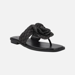 Sandalias de dedo Acacia con pala y flor de rafia