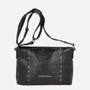Bolsos bandolera en negro con adorno de tachas línea Iron