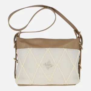 Bolsos acolchados Emily en combinado beige