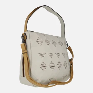 Bolsos para hombro con bandolera Alhama en color beige