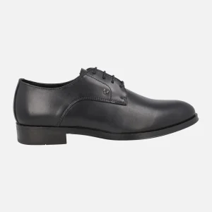 Zapatos negros de piel con cordones para hombre Empire
