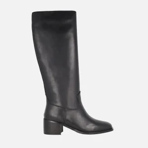 Botas altas North de piel sin cremallera y con tacón medio